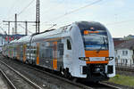 Der Elektrotriebzug 462 034 war Ende April 2021 als RE4 nach Dortmund Hbf unterwegs und ist hier auf dem Ferngleis in Wuppertal-Unterbarmen zu sehen.