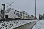 463 035 verlässt Aglasterhausen nach Heidelberg am Donnerstag den 28.1.2021