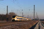 463 024 und 463 004 als RB 17111 (Offenburg - Freiburg(Brsg)Hbf) in Niederschopfheim 13.1.22