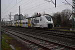 463 568-6 verlässt hier Sinsheim in Richtung Hoffenheim als S5 am Morgen des 11.1.2023