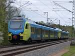 WestfalenBahn ET 404 als RE15 Münster - Emden in Rheine=Bentlage, 02.05.2023