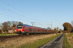 1428 006 (DB) und 1428 004 (DB) als RE42 in Richtung Mönchengladbach Hbf in Dülmen, 21 November 2025