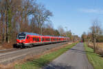 1428 514 und 1428 513 (DB Regio) als RE42 Richtung Essen Hbf in Senden Bösensell, 25.