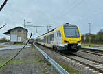 GoAhead ET 6.08 A durcheilt hier gerade Eubigheim gen Würzburg Hbf als RE8.