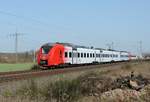 Vogelbach - 24. Februar 2021 : Der Coradia Continental 1440 022 als RB 70, Zug 12526, zwischen Kaiserslautern und Saarbrücken unterwegs.