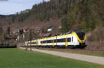 1440 358 mit 1440 190 im Schlepp als Lt 70685 (Villingen(Schwarzw)-Freiburg(Brsg)Hbf) bei Aistaig 25.3.21