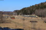 1440 361 und 1440 173 als S 9713 (Freiburg(Brsg)Hbf - Villingen(Schwarzw)) bei Seppenhofen 28.2.22