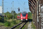 1440 376 erreicht als RE8 den Bahnhof Rheydt Odenkirchen aus Richtung Rheydt Hbf.

Rheydt Odenkirchen 08.09.2023