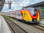 ET 266 der HLB auf der RB 37 nach Frankfurt (Main) Hbf in Gie�en Hbf, 16.05.2026.