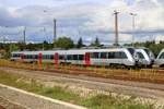 1442 678 und 1442 667 der S-Bahn Mitteldeutschland (MDSB II | DB Regio Südost) sind im Bahnhof Halle-Nietleben abgestellt. [10.9.2017 | 13:13 Uhr]