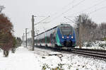 1442 308 war am 03.12.23 auf dem RE13 von Magdeburg nach Leipzig im Einsatz.