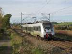 20.10.2014 15:50 1442 615 (DB AG Baureihe 442) als S5X der S-Bahn Mitteldeutschland von Halle (Saale) Hbf nach Zwickau Hbf zwischen Steinpleis und Lichtentanne (Sachsen).