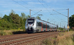1442 304 rollt am 07.08.16 als S2 nach Dessau durch Greppin.