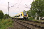 1042 520 der Centralbahn mit dem ersten Desior HC für Baden-Württenberg auf dem Weg ins PCW bei Mönchengladbach am 16.5.19