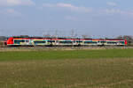 1463 004 am 18.3.026 zwischen Langenbach und Thonstetten auf de Strecke München Regensburg.