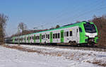 Dienstfahrt - Abellio 3429 016 + 019 am 12.02.2021 in Lintorf.