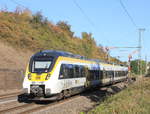 442 309 als RE Hessental-Stuttgart bei der Durchfahrt in Fichtenberg am 29.09.2018.