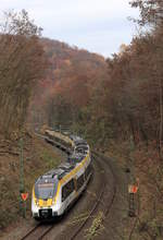 Doppeltraktion 442 als RE Stuttgart-Freudenstadt/Rottweil am 29.11.2018 bei Stuttgart-Heslach. 