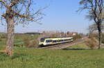3442 211 als RE 17647 (Stuttgart Hbf-Rottweil) bei Eutingen 27.4.21