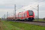 4462 006 des Franken-Thüringen-Express rollte am 18.04.23 als Leerfahrt durch Braschwitz Richtung Magdeburg.