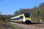 8442 306 als RB 19649 (Bruchsal-Mühlacker) in Maulbronn West 11.4.20