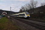 Nachschuss auf einen RE 10a nach Mannheim Hbf fahrend. 2.1.2021