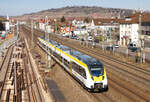 442 306 als RB 18 Heilbronn-Tübingen am 11.03.2022 in Oberesslingen. 