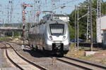 Am 08.07.2026 fuhr 9442 611 als RE8 nach Halle (Saale) Hbf aus dem Bahnhof Sangerhausen aus.