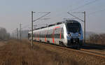 9442 304 erreicht am 14.02.17 von Saalfeld(Saale) kommend Leipzig-Rückmarsdorf. Bis zu seinem Zeil Leipzig Hbf hatte es der Hamster nicht mehr weit.