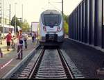 9442 103 (Bombardier Talent 2) von Abellio Rail Mitteldeutschland steht in selbigem Bw zur Besichtigung anlässlich des 20.