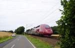 Thalys 4302 aus Aachen (Paris) bei Süggerath Km 29,0 auf der KBS 485, am 22.7.2015