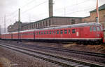 ET 456 102 am 19.01.1986 neben dem Bw. Heidelberg.