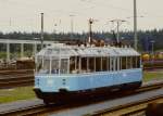 491 001 auf der Fahrzeugparade  Vom Adler bis in die Gegenwart , die im September 1985 an mehreren Wochenenden in Nrnberg-Langwasser zum 150jhrigen Jubilum der Eisenbahn in Deutschland stattgefunden hat.