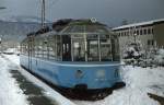 Der  Gläserne Zug  491 001-4 Anfang Januar 1980 in Garmisch-Partenkirchen