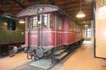 Der historisch erhaltene ET 183 05 der Lokalbahn Meckenbeuren Tettnang als Ausstellungsstück im Berliner Technikmuseum im November 2025 