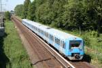 Die IBA S-Bahn von Hamburg war auch am 27.06.2010 durch Hamburg Wilhelmsburg unterwergs