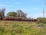 BR 481 S-Bahn Berlin Linie S45 zum BER  bei der Einfahrt in den Bahnhof Waßmannsdorf am 09.