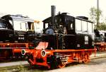 98 307 auf der Fahrzeugschau  150 Jahre deutsche Eisenbahn  vom 3. - 13. Oktober 1985 in Bochum-Dahlhausen.