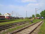 Gelnde des Bw Weimar, was gleichzeitig den Thringer Eisebahnverein beheimatet, der am 29.05.2010 dieses wunderschne E- und Dieselloktreffen auf die Beine gestellt hat.