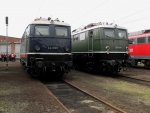 E41 001 neben E50 091 auf dem BW Fest in Osnabr�ck am 19.9.10