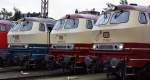 217 014-0, 217 001-7 und 218 105-5 waren ebenfalls bei der 125 Jahrfeier des Bw Osnabr�ck dabei.