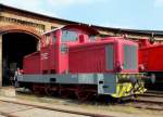 Die Lok 5 - R 60 D der Havelndischen Eisenbahn zu Gast beim 10. Berliner Eisenbahnfest im Bw Berlin Schneweide am 31.08.2013. 

Hersteller: Jung GmbH
Baujahr:    1963
Gewicht:    60 t
V max:      55 km/h
Leistung:   458 KW / 650 PS