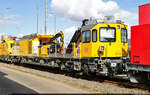 Multifunktionales Instandhaltungsfahrzeug Streckeninfrastruktur (MISS) 705 202 (Plasser & Theurer 6464 | 99 80 9120 006-8 D-DB) beim Tag der Schiene in der Zugbildungsanlage (ZBA) Halle (Saale).

🧰 DB Netz AG, Maschinenpool
🕓 17.9.2022 | 14:11 Uhr