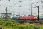 SEL 120 143-3 & DB 120 101 mit CityNightLine bei der Lokparade im DB Museum Koblenz, am 01.06.2024.