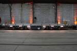 VGF Schienentransportwagen am 21.09.25 beim Tag der Schiene im Betriebshof Eckenheim am Abend.