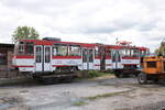 EVAG 405 am 28.05.2022 beim Eisenbahnfest des Th�ringer Eisenbahnvereins im ehem.
