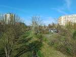 Der Bereich vom früheren Hp Berliner Straße, am 06.04.2024 in Erfurt.