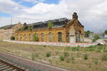 Ein früherer Lok- oder Wagenschuppen, am 07.07.2025 in Halle (S) Hbf.