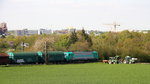 Ein Blick auf einen Coilzug aus Kinkempois(B) nach Köln-Gremberg(D). 
Aufgenommen vom Friedrichweg an der Montzenroute.
Bei schönem Frühlingswetter am Nachmittag vom 4.5.2016.