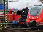 Alt und neu. Diesel, Dampf und Elektro. 362 547-2, 03 2155-4 und 442 101. Impressionen vom 15.21.2012 am Aachener Bw.
